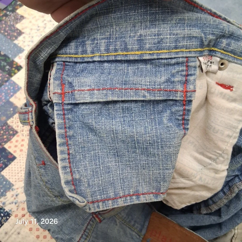 VTG Platinum Fubu Harlem Globetrotters Denim Jeans Size 38x34